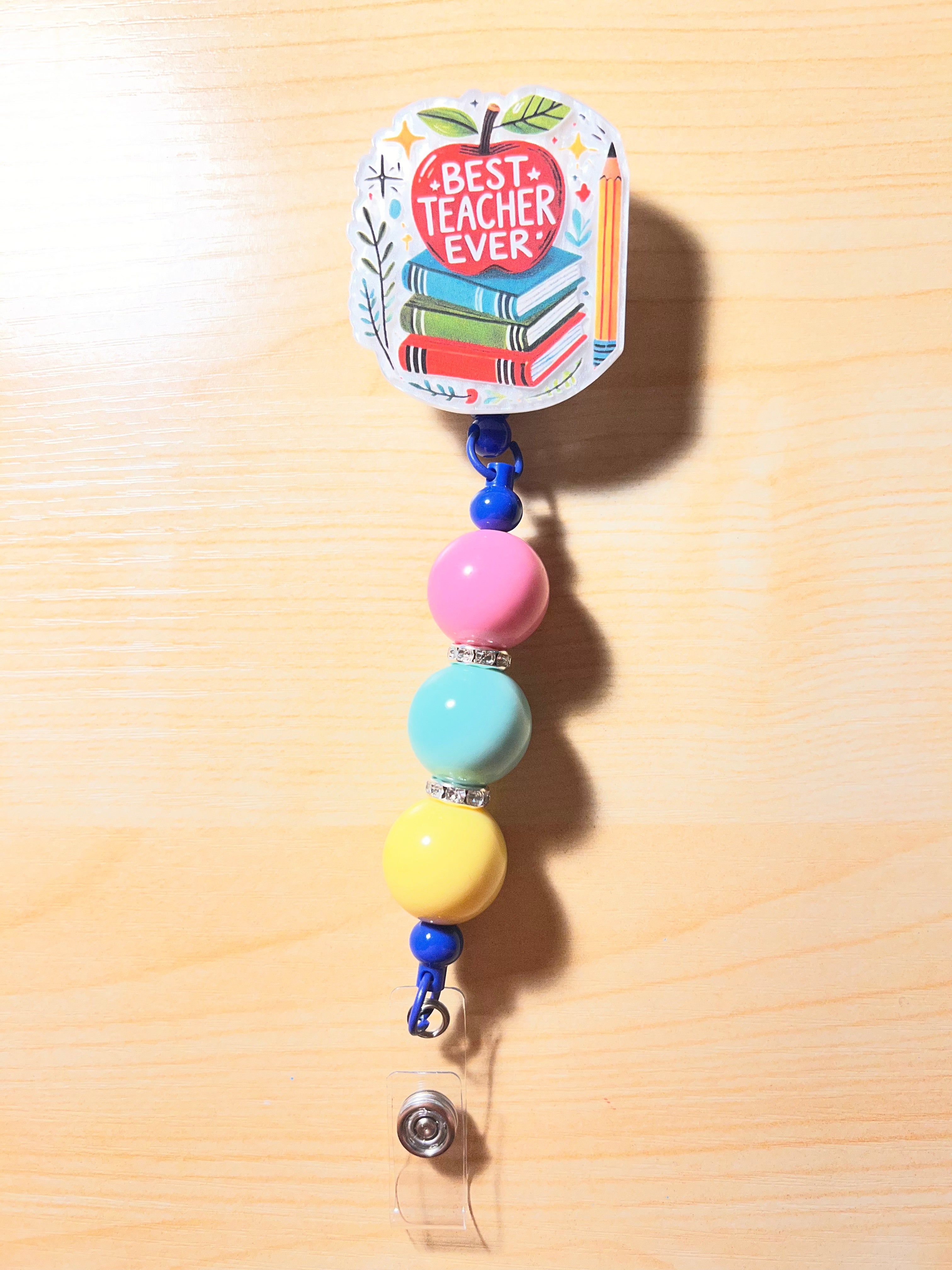 Beaded badge reels