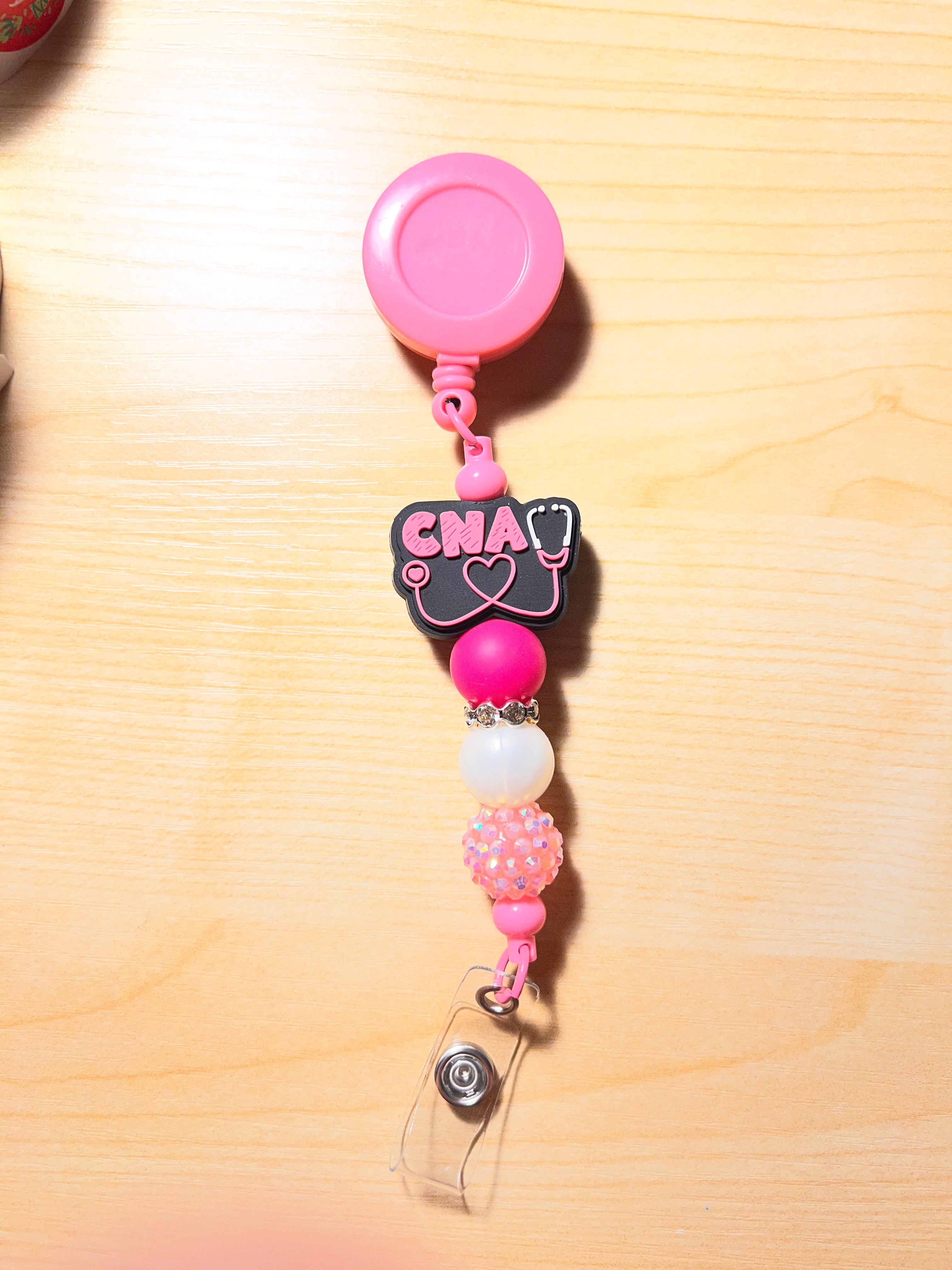 Beaded badge reels