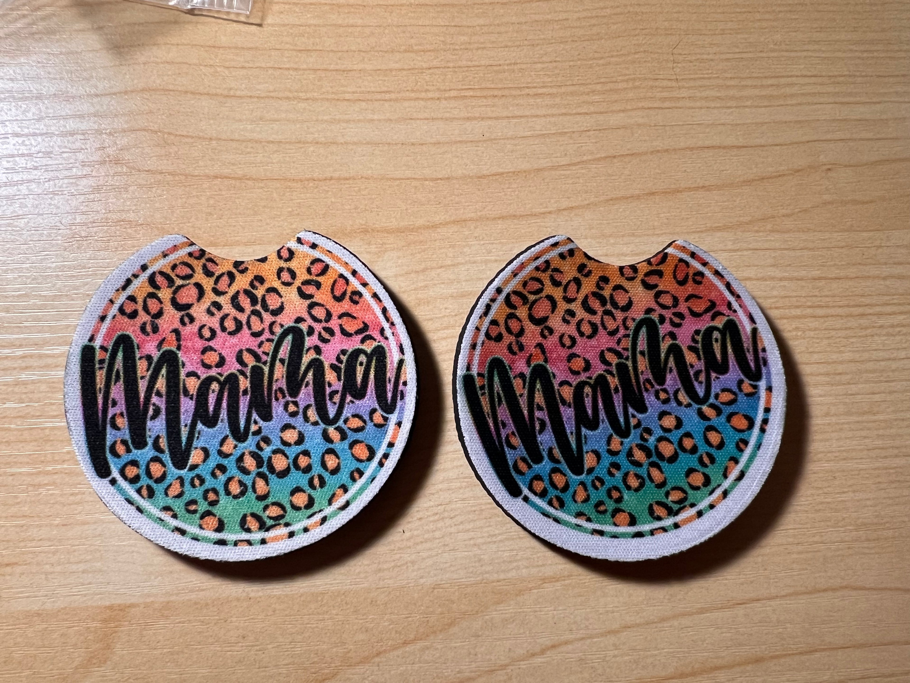 Custom car coasters