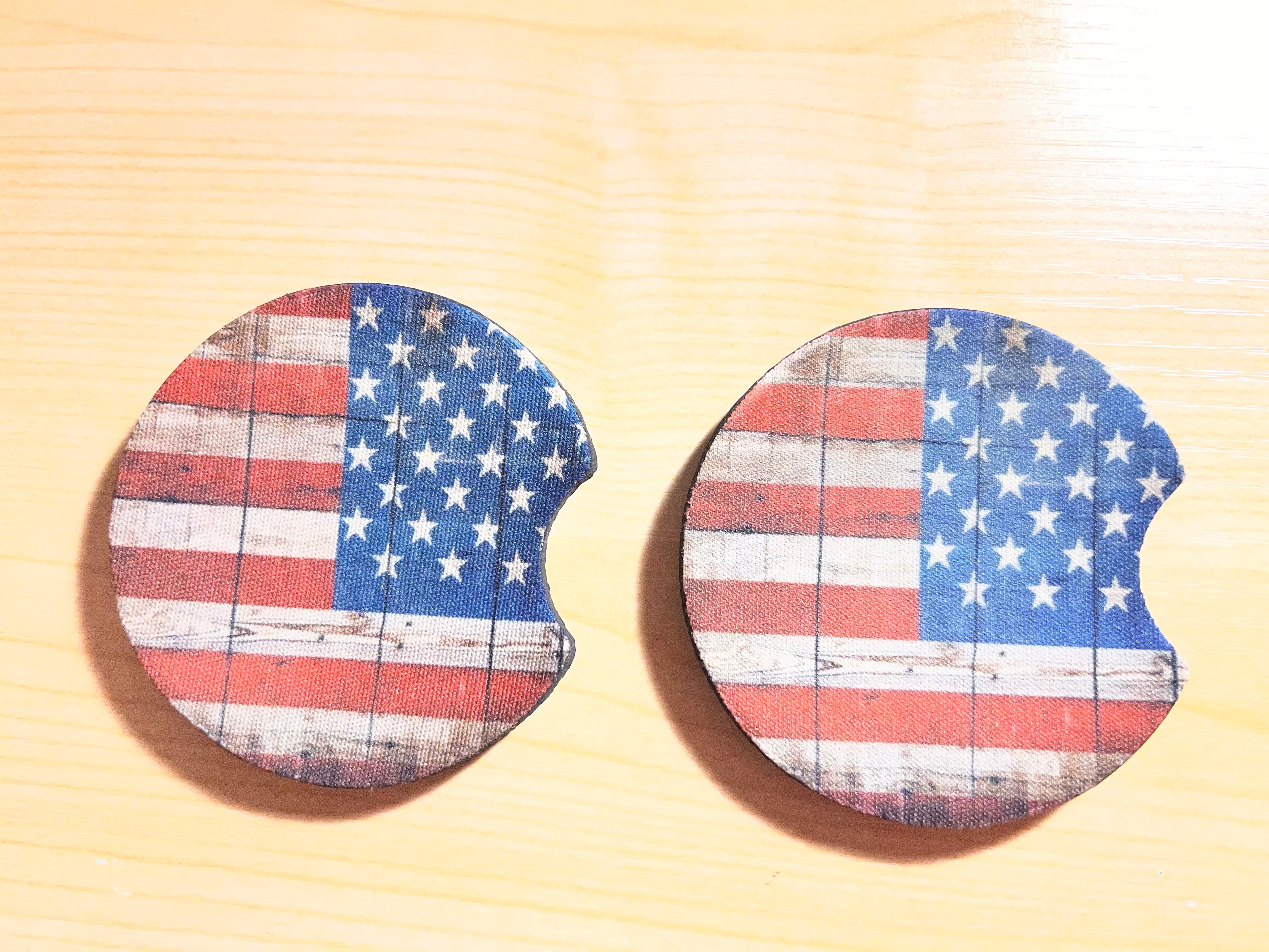 Custom car coasters