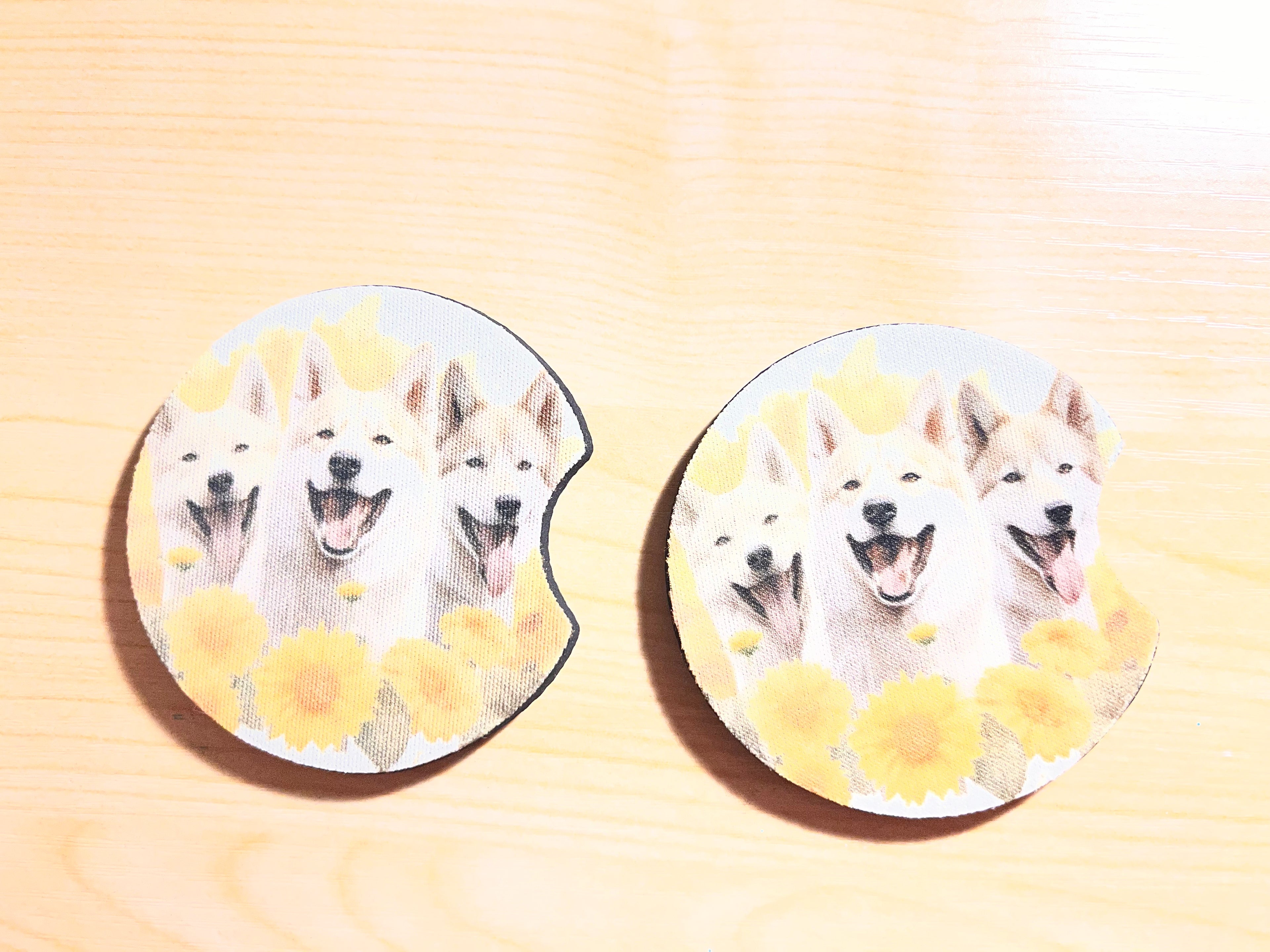 Custom car coasters