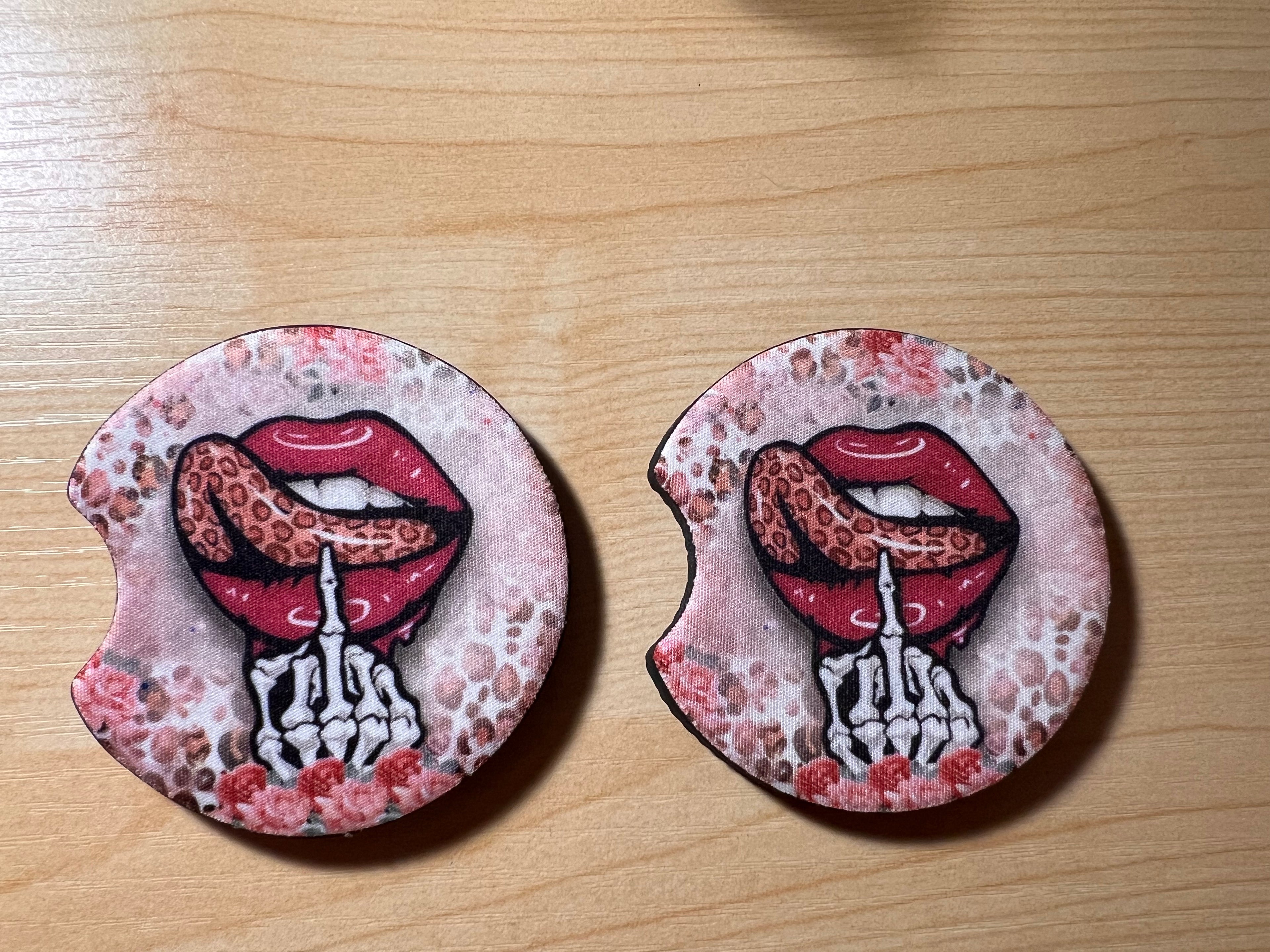 Custom car coasters