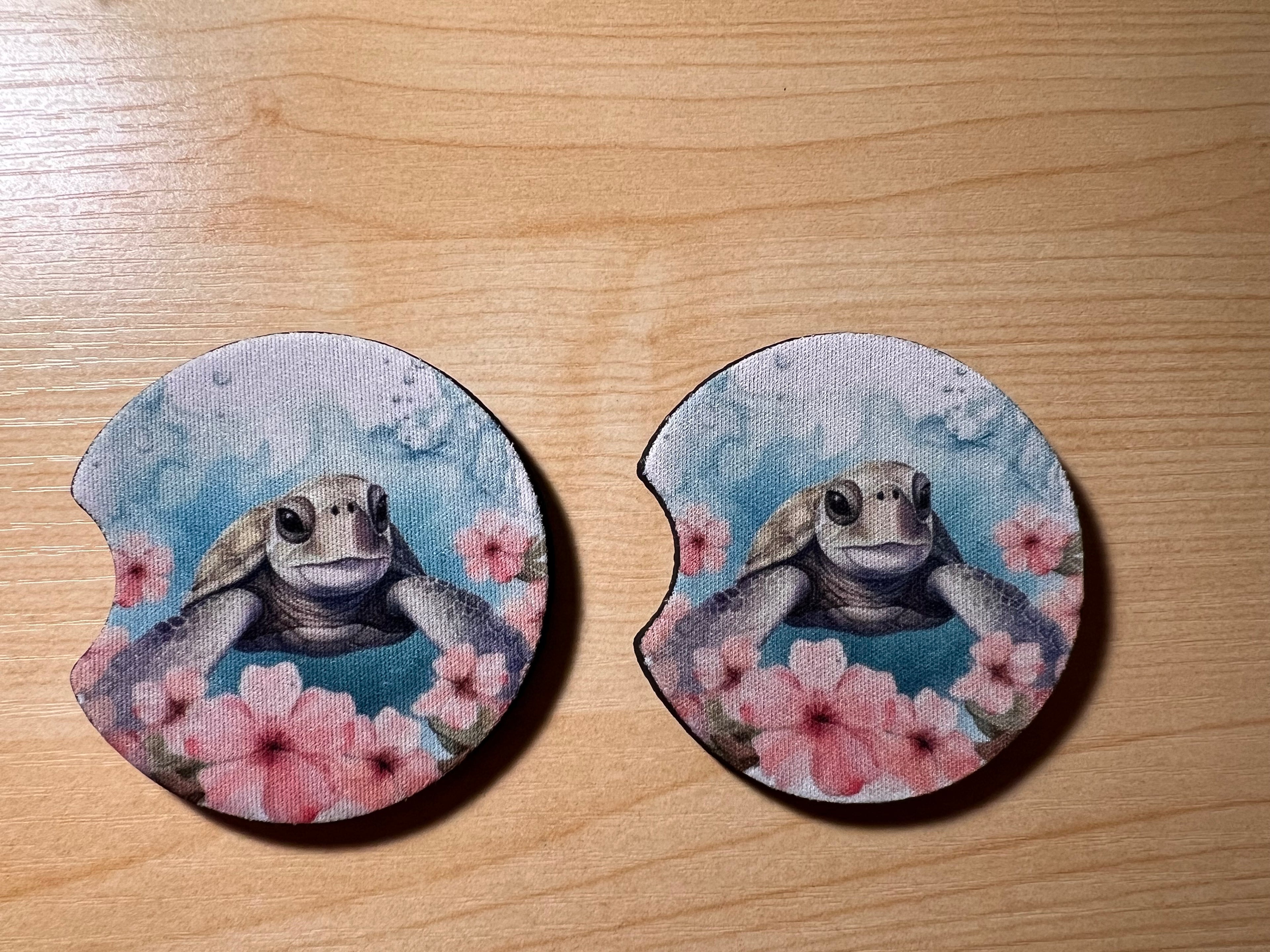 Custom car coasters
