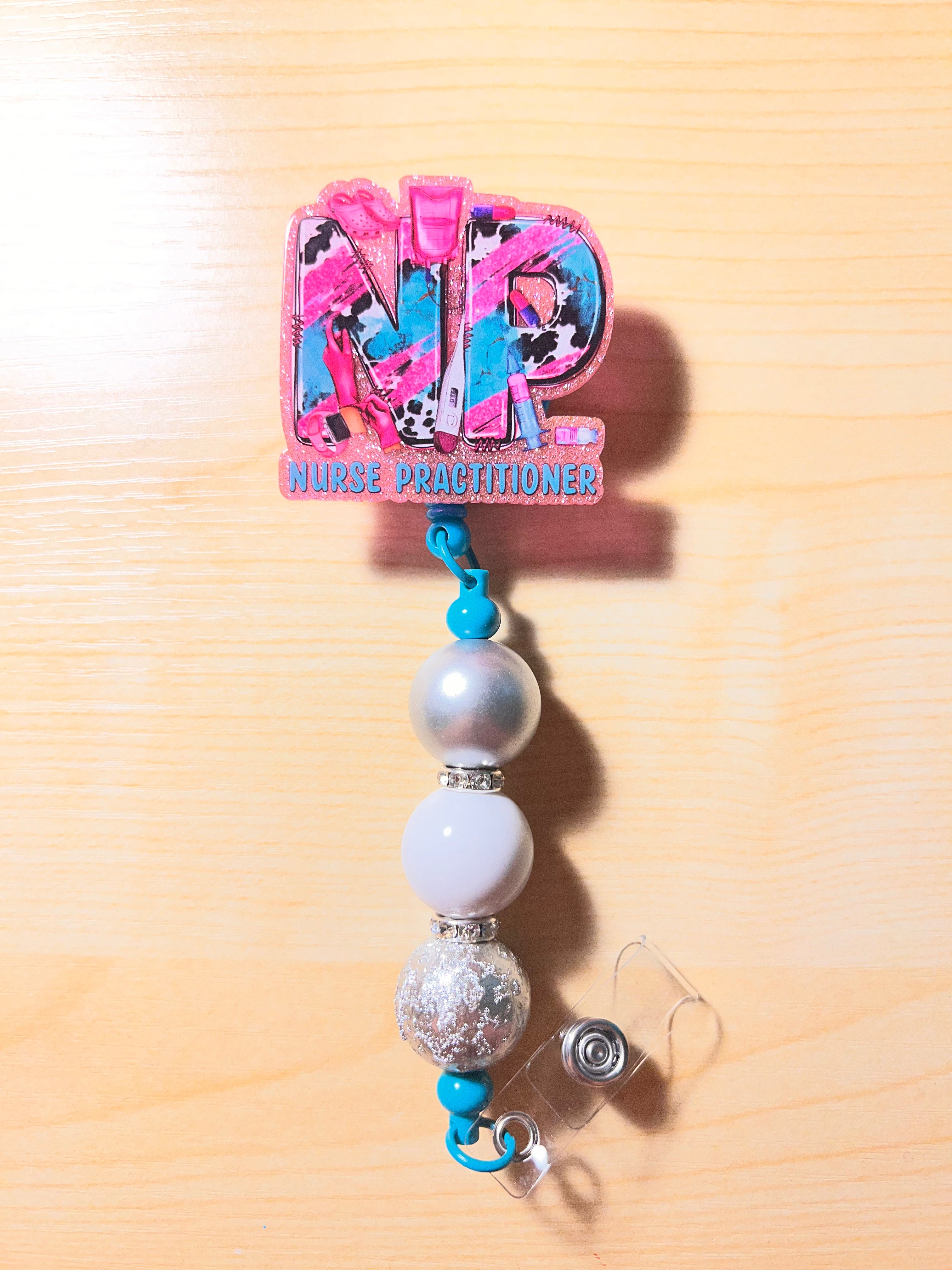Beaded badge reels