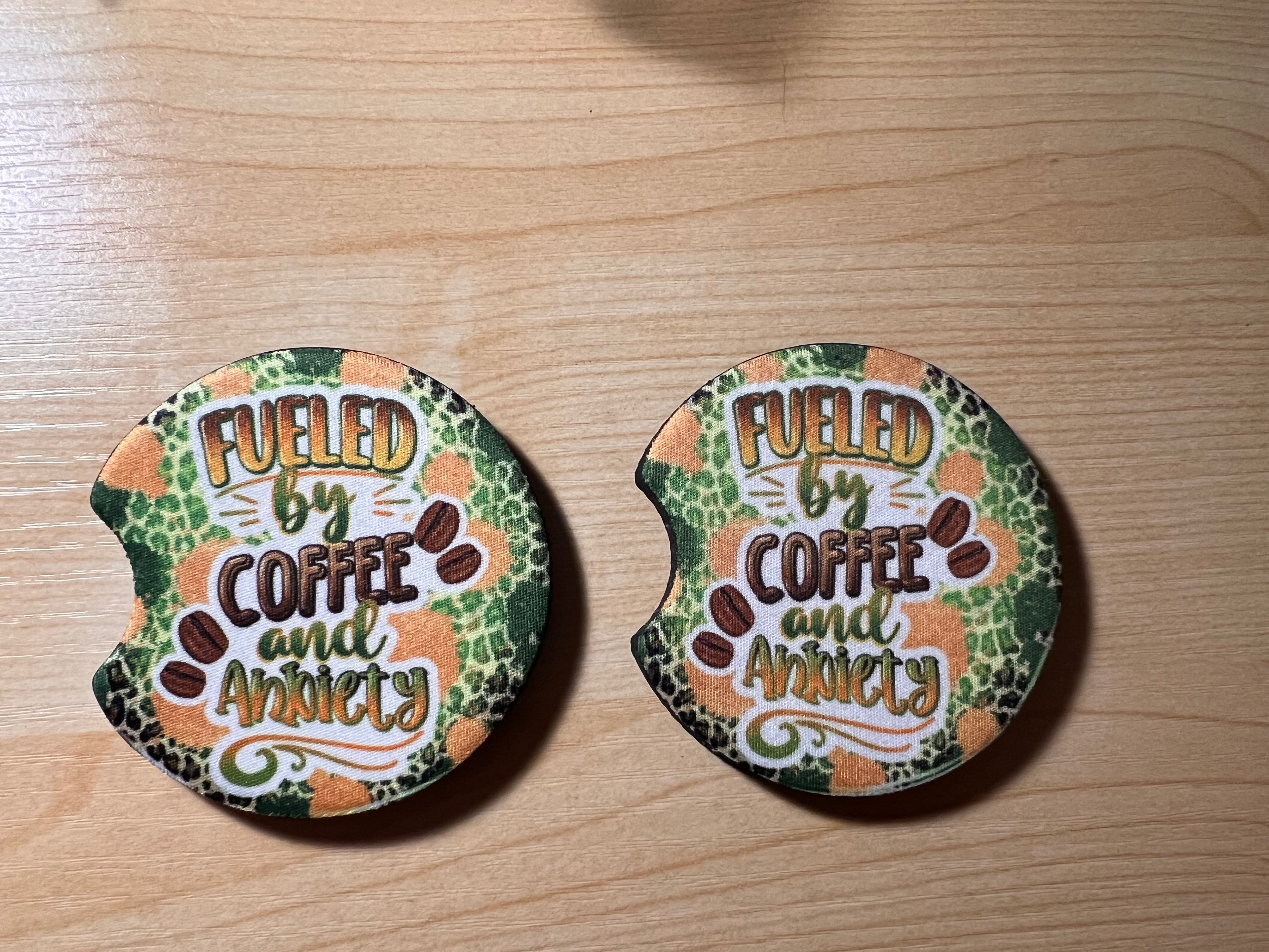 Custom car coasters