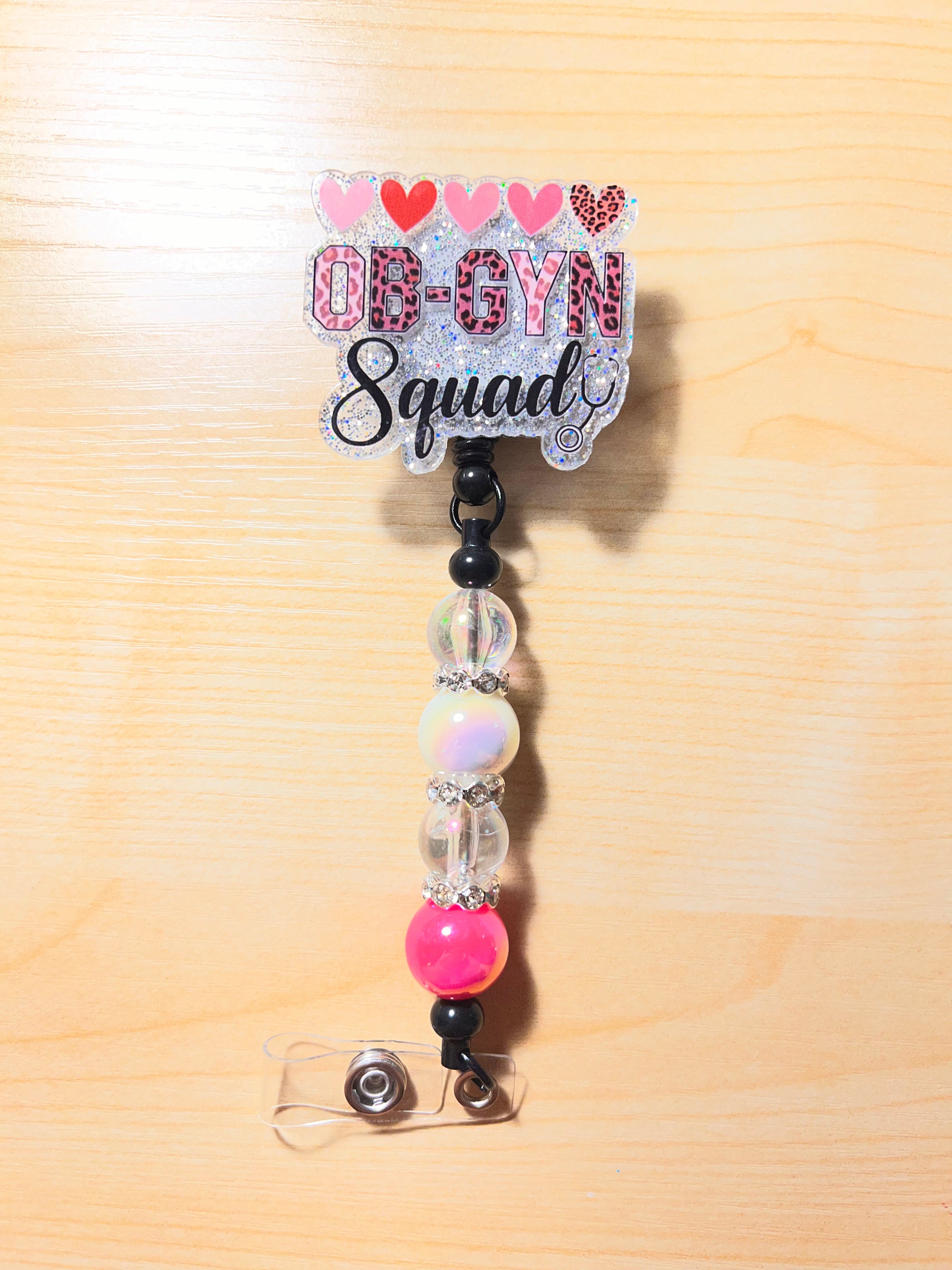 Beaded badge reels